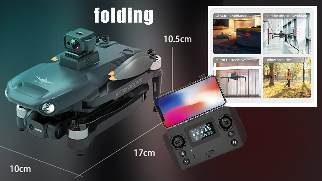 2022 New KF106 Max Drone 8K Professional 5G WIFI HD Dual Camera