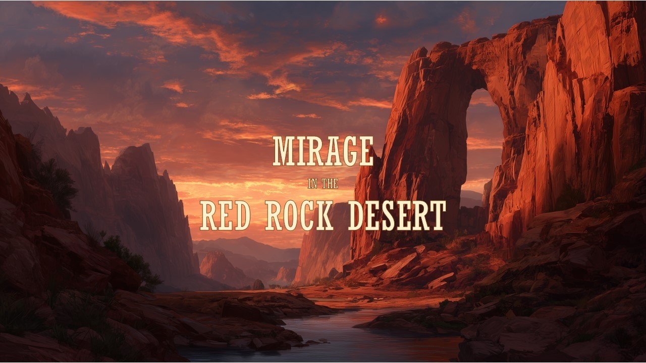 Mirage in the Red Rock Desert - Instrumental Western Country Music for Relaxing & Focus