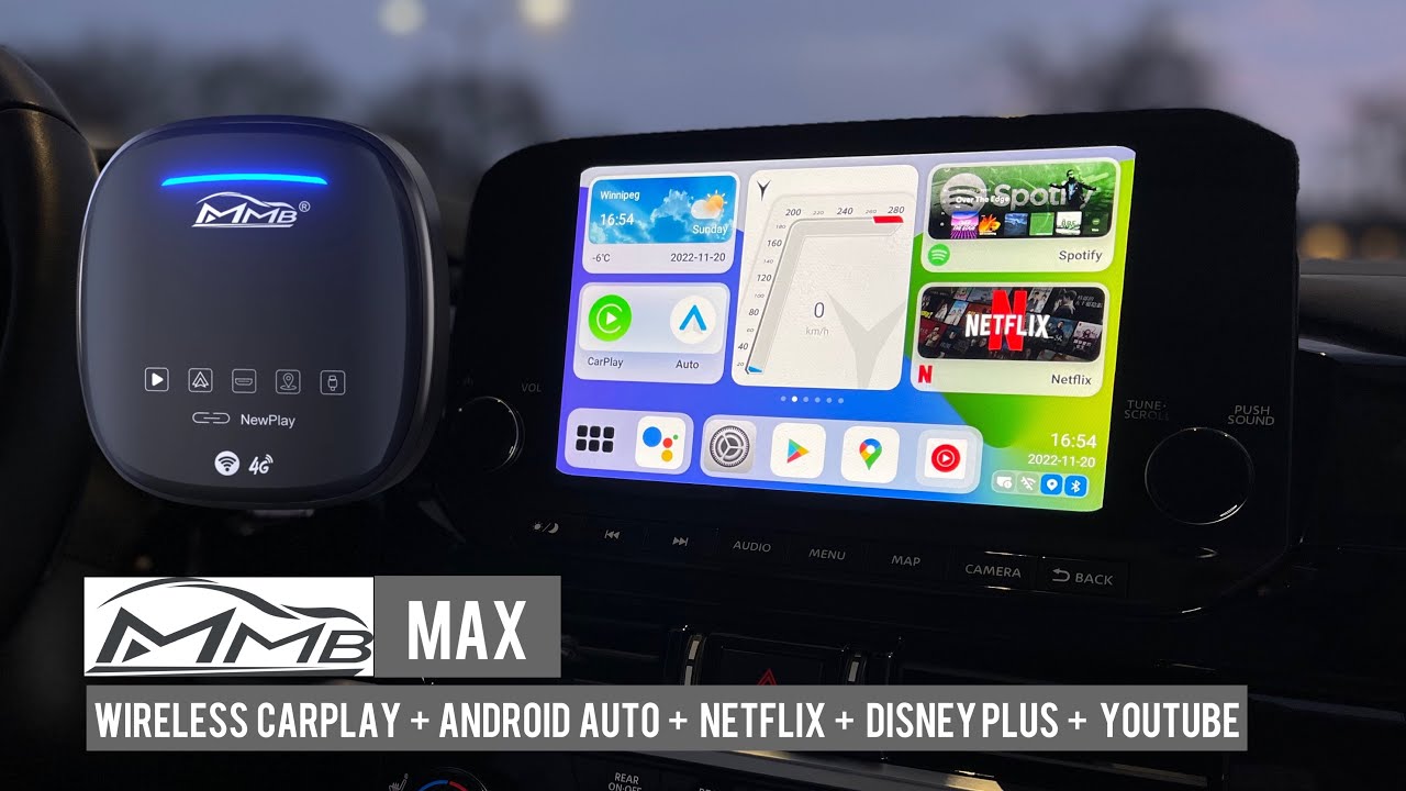Обзор MMB MAX AI BOX на Android 10 | Беспроводной CarPlay + Android Auto + Screen Mirror