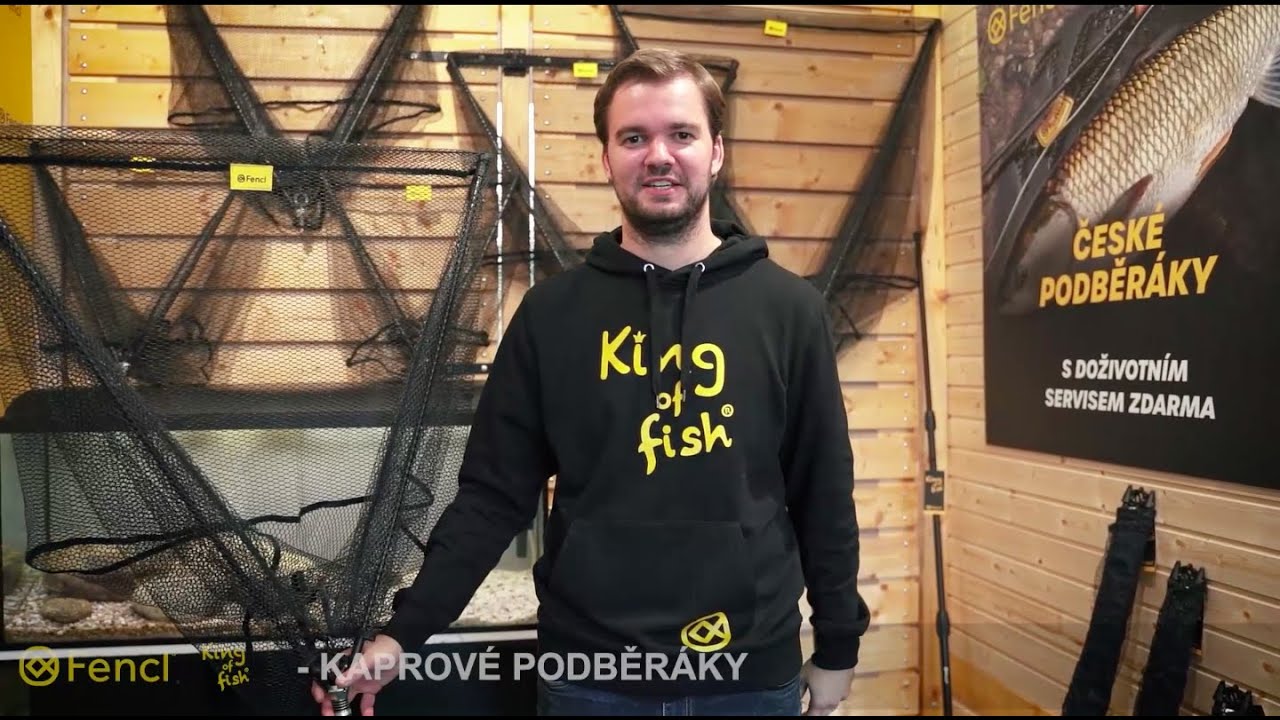 Kaprařina, FENCL® Kaprový podběrák Carp 600, 800, 1000 s pogumovanou sítí