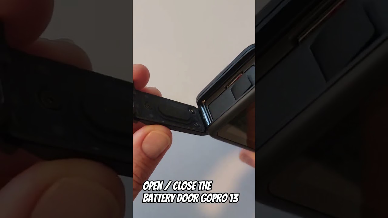 How to open the battery door GoPro 13 