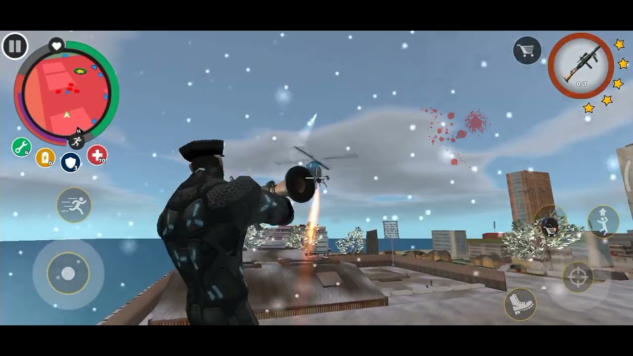 This is a ropo hero voice town game (Helicopter Vs Ropo hero)#gamer 