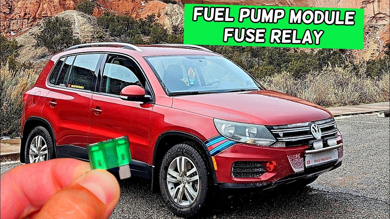 VW TIGUAN Fuel Pump Control Module Fuse Relay Location Replacement 2008 2009 2010 2011 2012 2013 201