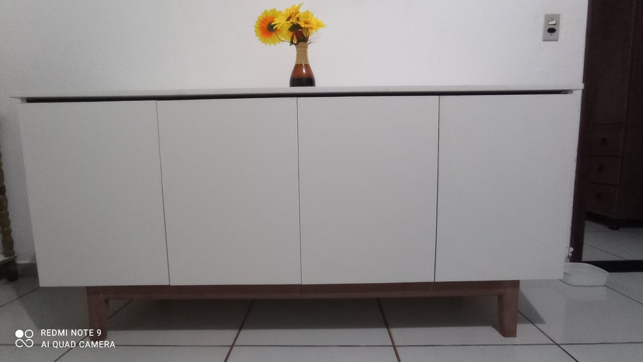 Balcão buffet de MDF branco 👍