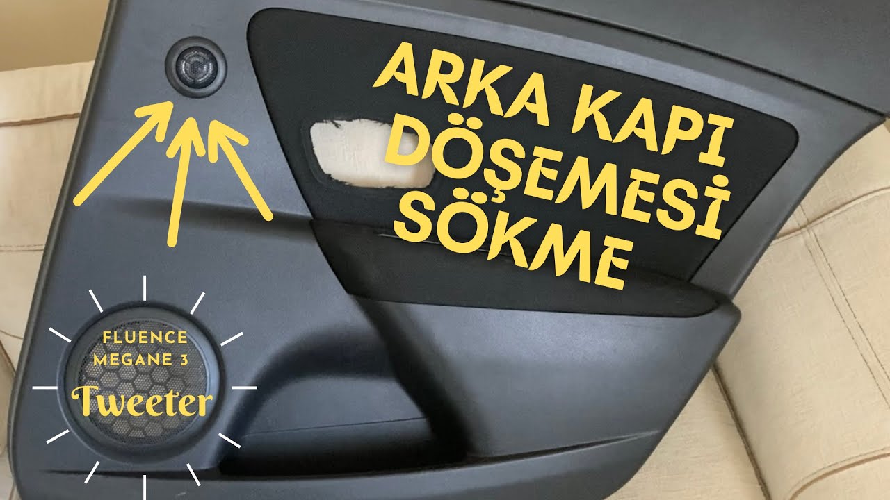 Fluence & Megane 3 Arka Tweeter Montajı ve Kapı Döşemesi Sökümü