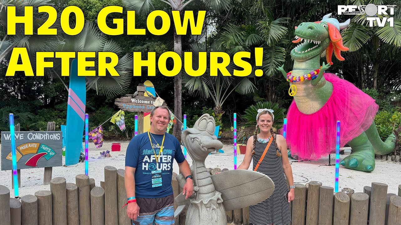 Amazing Night at the Typhoon Lagoon H20 Glow After Hours Party 2025