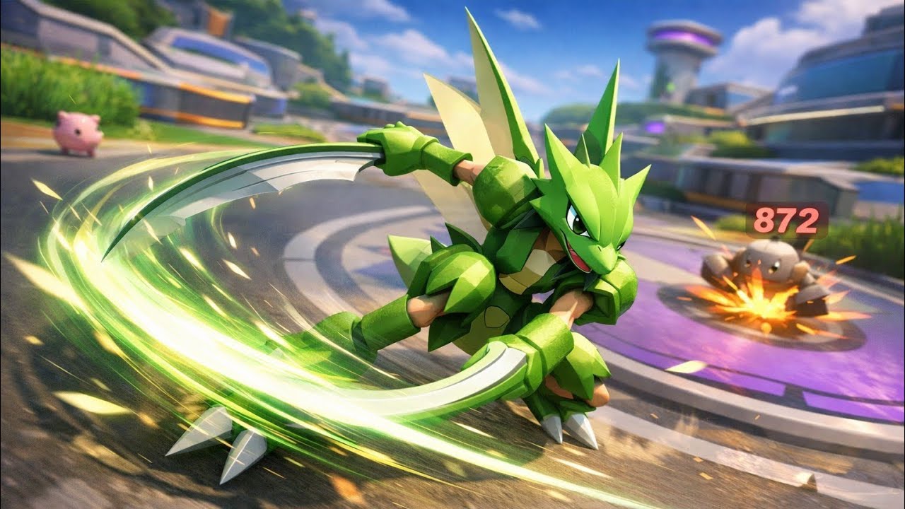 I am playing offline with scyther 👾 || Pokemon unite || pure sound ▶️