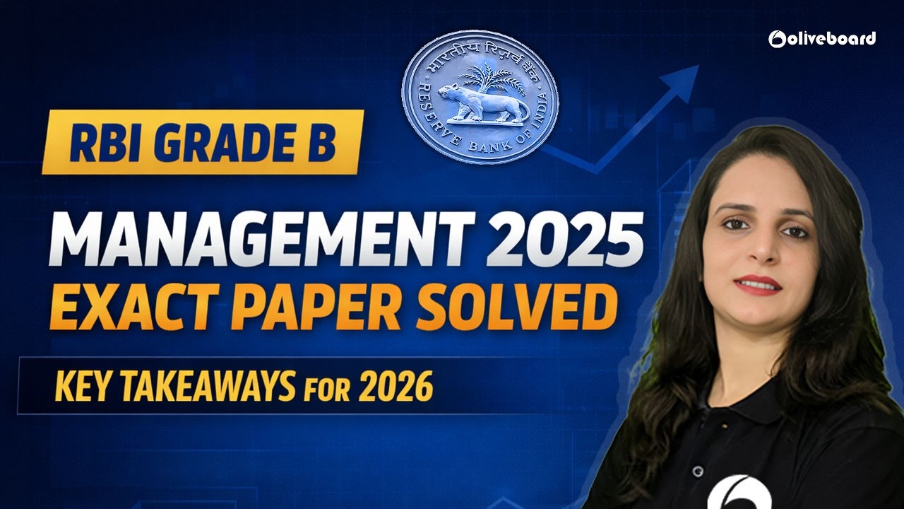 RBI Grade B Management 2025 Exact Paper Solved | Key Takeaways for 2026
