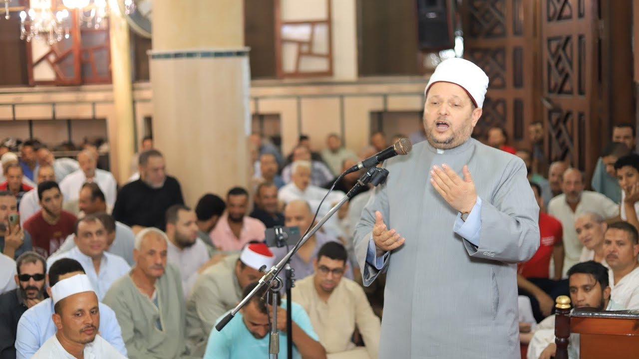 خطيب الاعتاب الطاهره الدكتور الشحات العزازي أمسية عائله السكرى مسجد السلام دملو بنها 12-8-2022