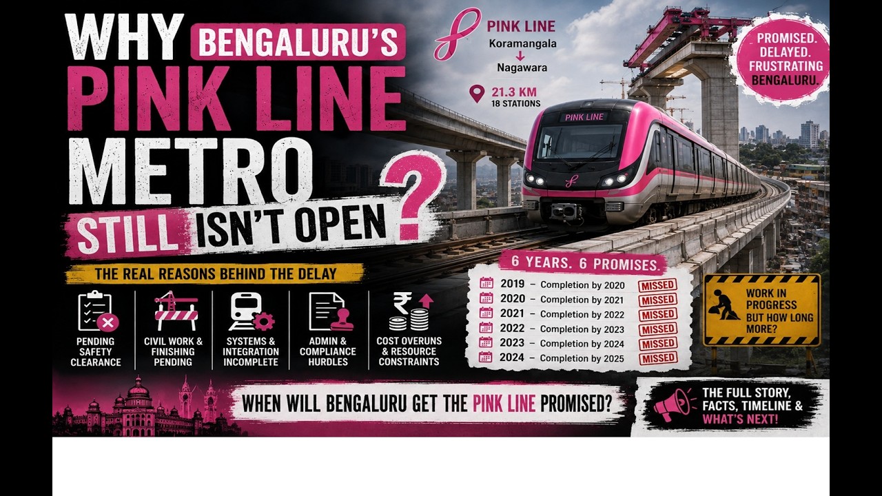 Why Bengaluru's Pink Line Metro STILL Isn't Open