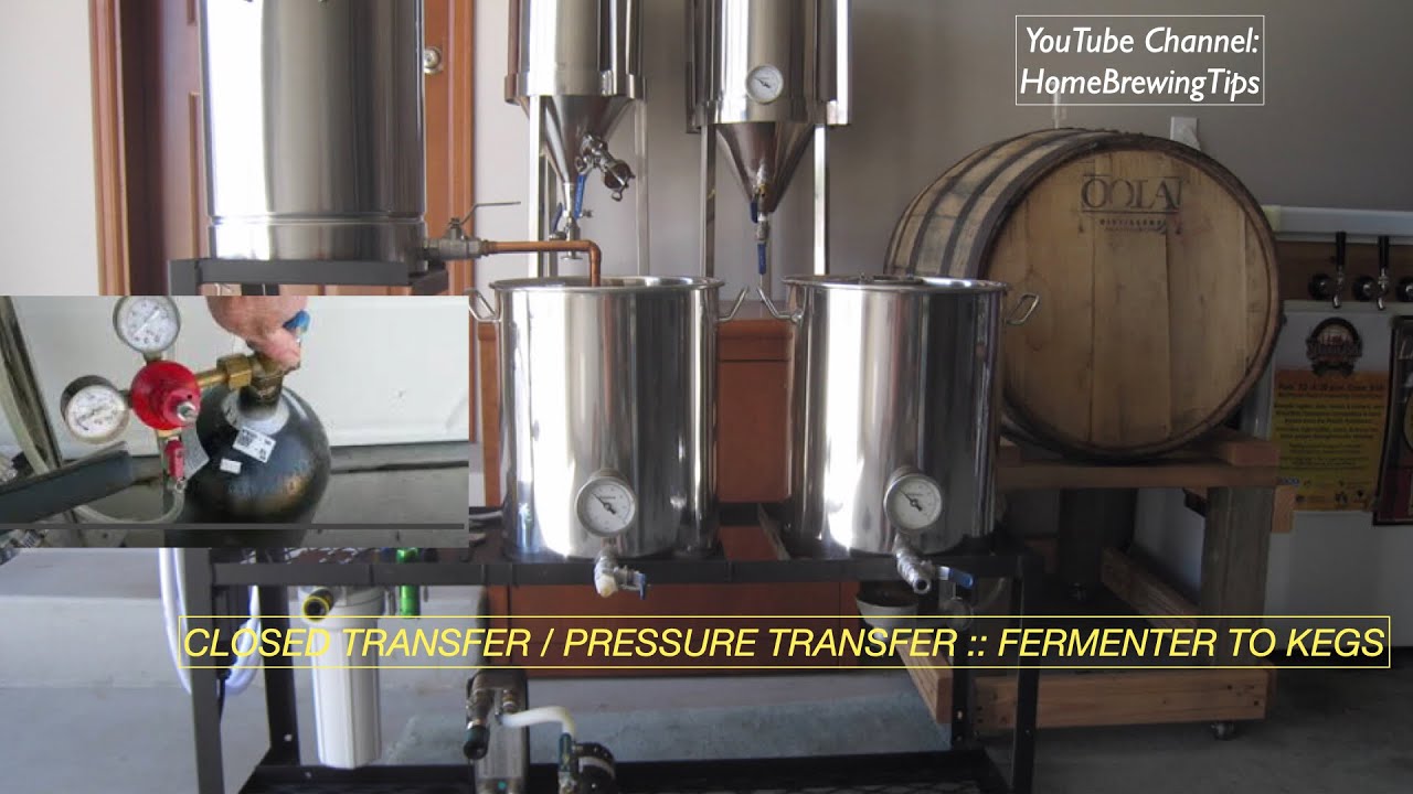 Homebrewing :: Closed transfer / Pressure transfer, fermenter to kegs