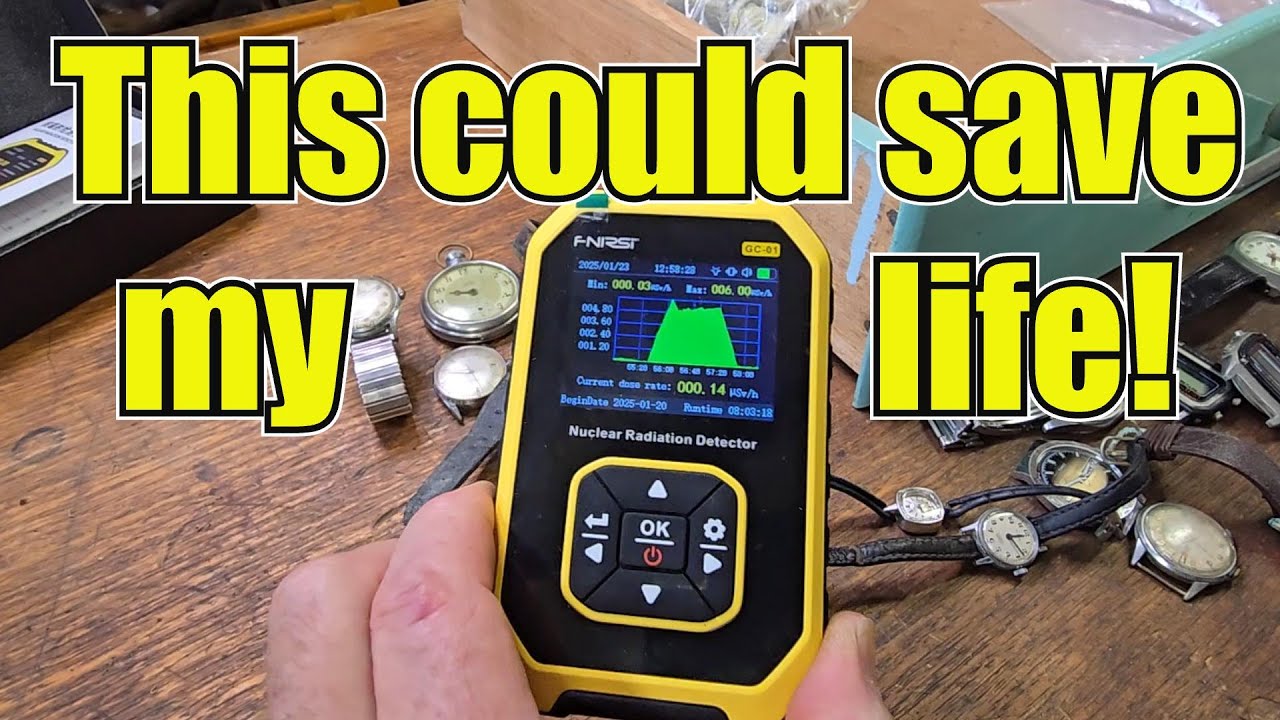 FNIRSI GC-01 Radiation Detector Geiger Counter Review. Just How Dangerous are Old Watches & Clocks?