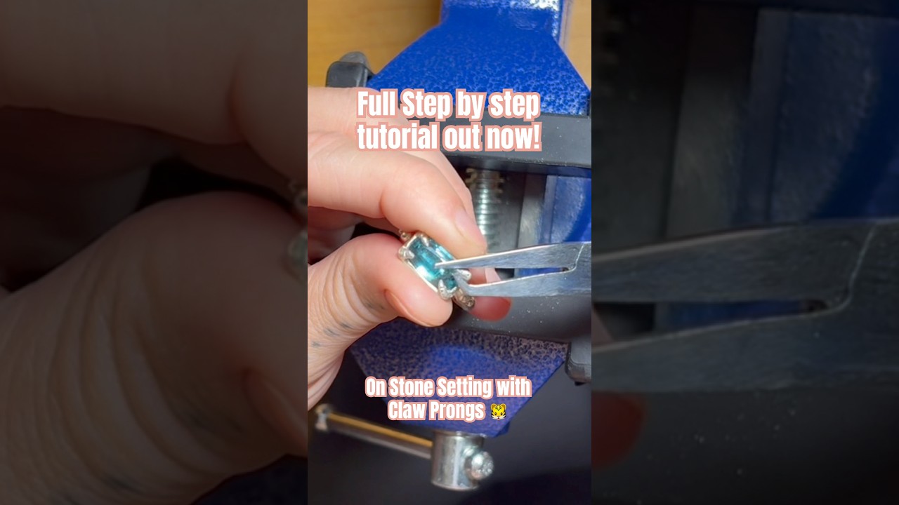 Quick tips and tricks plus tools used to set a stone in claw prongs 