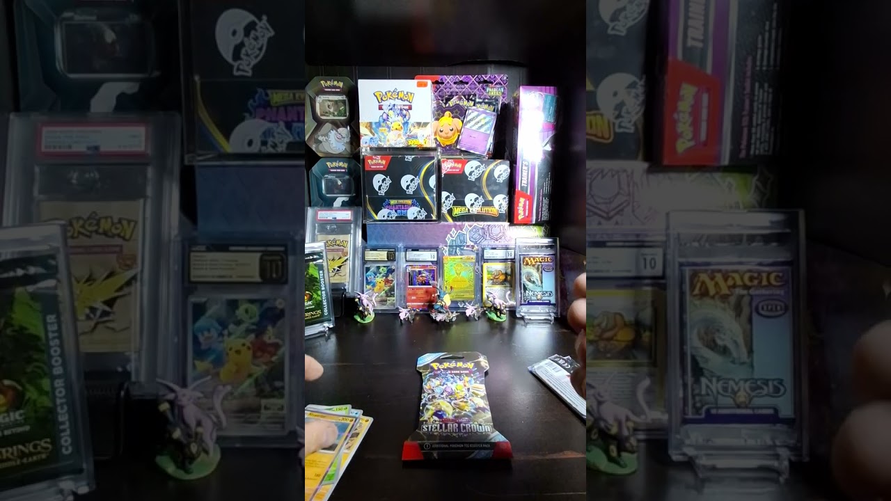 Today's daily Rips with Pokémon.  2 sleeved booster packs of STELLAR CROWN. 