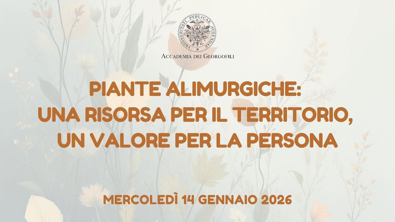 14 gennaio 2026 - Piante alimurgiche: una risorsa per il territorio, un valore per la persona