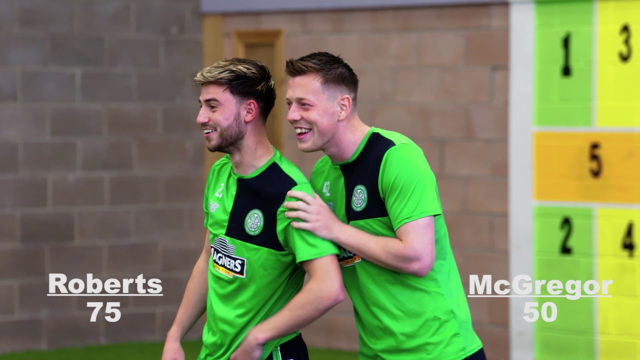 Utilita Football Bowls with Celtic's Callum McGregor and Patrick Roberts