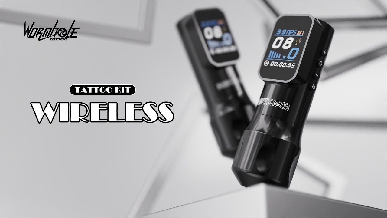Wormhole Wireless Tattoo Machine Kit Smart Large Screen Tattoo Pen