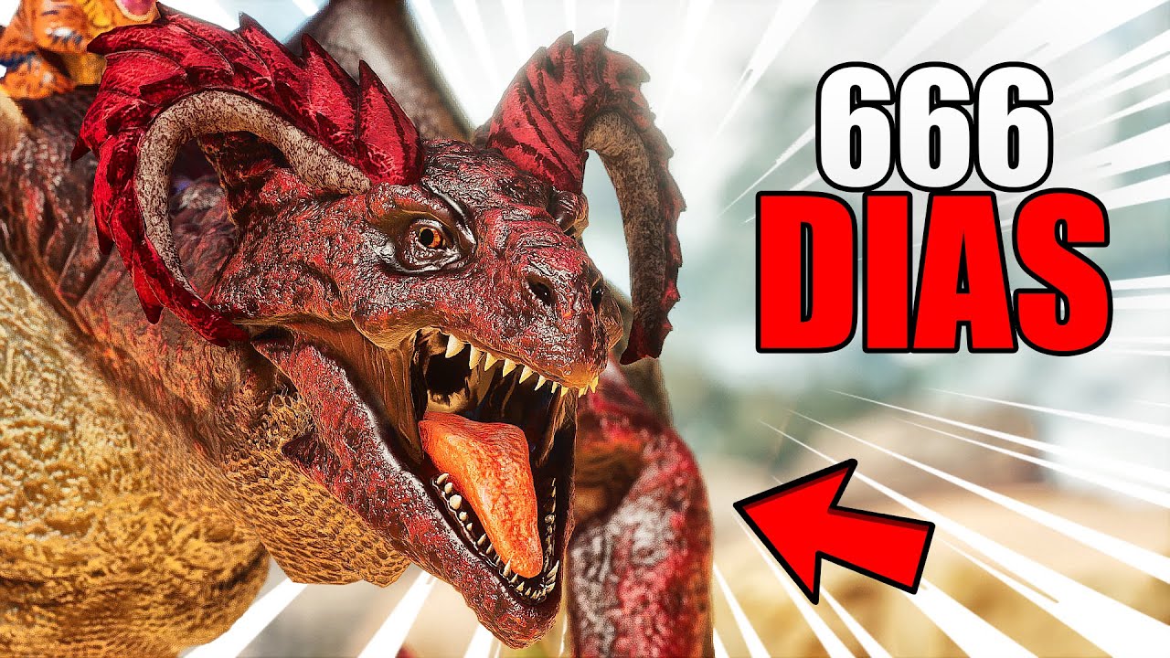 PASÉ 666 DÍAS entre CRIATURAS MÍTICAS en ARK...