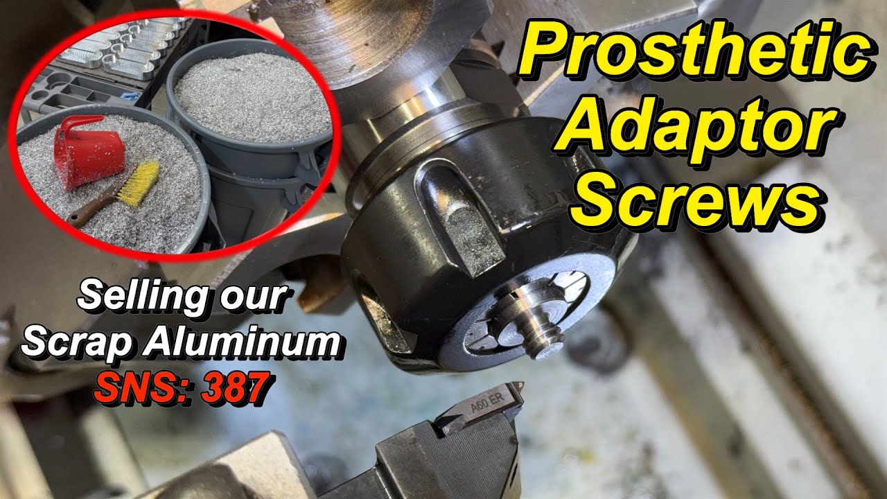 Prosthetic Adaptor Screws, Scrap Aluminum- SNS 387