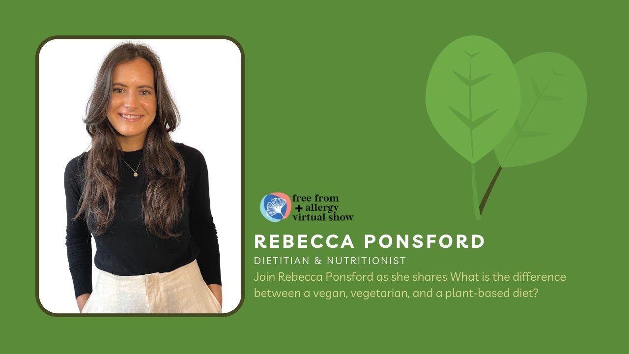 Rebecca Ponsford - What is the difference between a vegan, vegetarian and a plant-based diet?