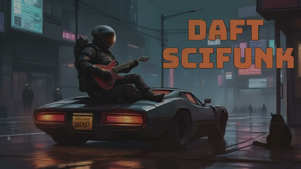 Daft Punk-Style Futuristic Funk Mix 🌌 Retro Future Funk Groove | Chillwave, Synthwave, Retrowave