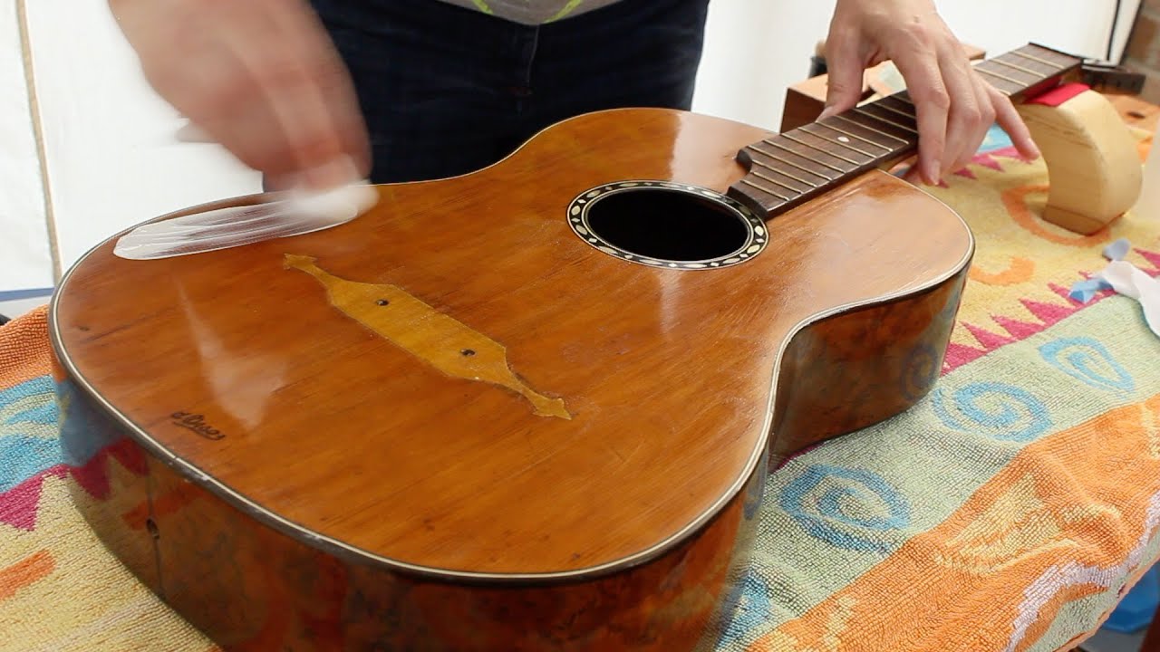 Restoring an antique parlour guitar part 39: G3 Professional Paint Renovator