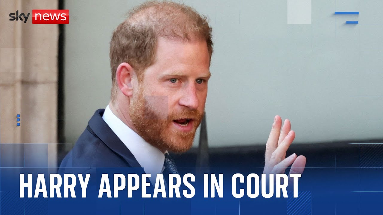 Prince Harry appears in court - as his lawyers claim he's been 'singled out' over security treatment