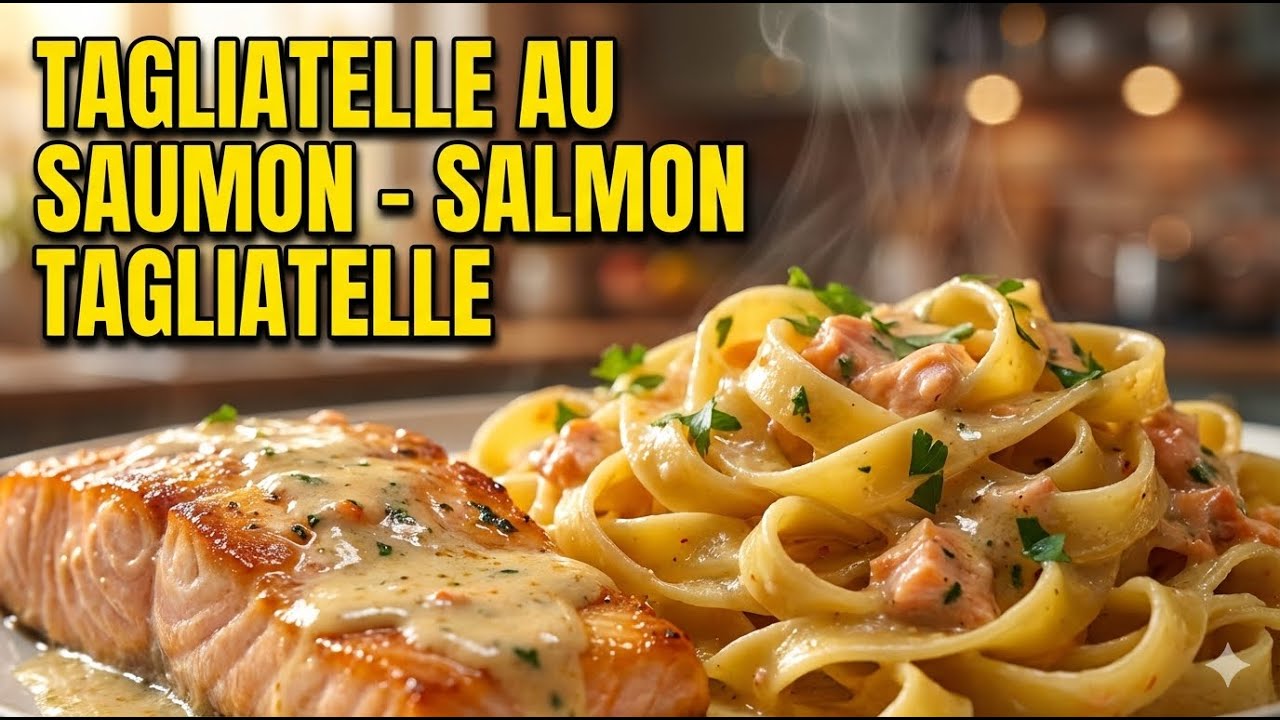 Tagliatelle au saumon – Recette facile et rapide