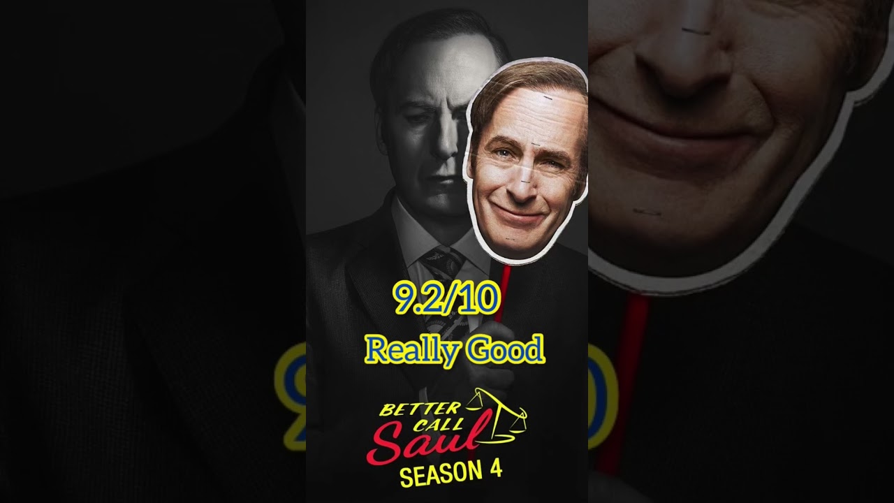 Ranking All Better Call Saul Seasons #bettercallsaul #breakingbad #shorts #review #themoviefan