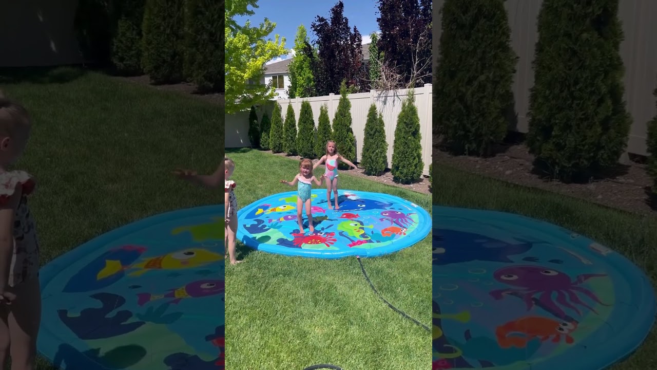 Viral SPLASH PAD!💦 #costco #toytestingsisters