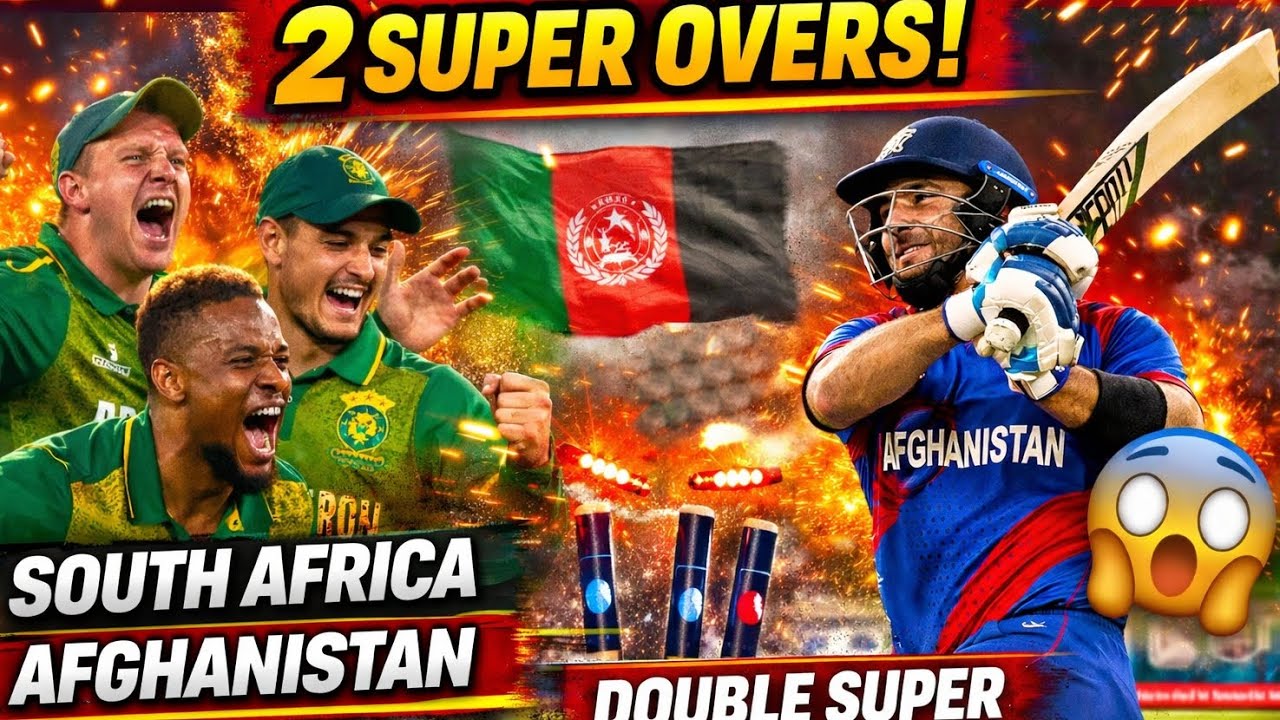 AFG VS SA | “Double Super Over Madness! 😳 | SA vs AFG Thriller” | @Switchhit07 #cricket #t20cricket 