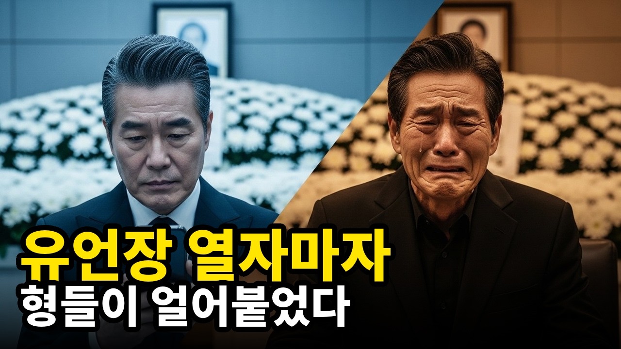 유언장 열자마자 형들이 얼어붙었다