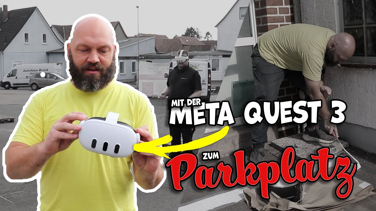 Bevor es zu Unfällen kommt , haben wir uns Parkplätze mit der Meta Quest 3 VR Brille eingezeichnet.