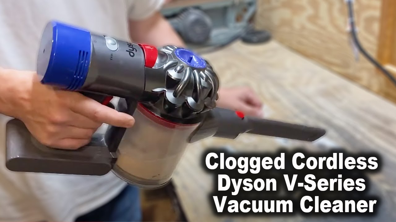 Как устранить проблему пульсации пылесоса Dyson серии V &mdash; засорение беспроводного пылесоса