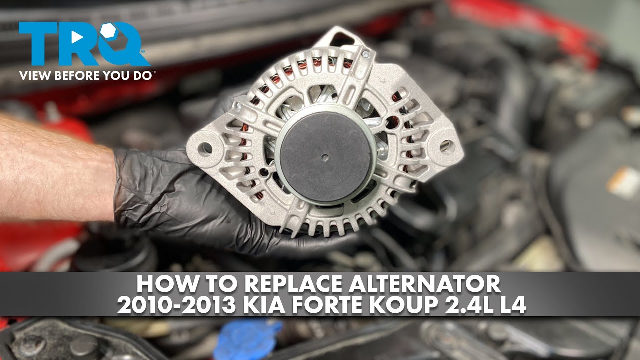 Как заменить генератор на Kia Forte Koup 2.4L L4 2010-2013 годов