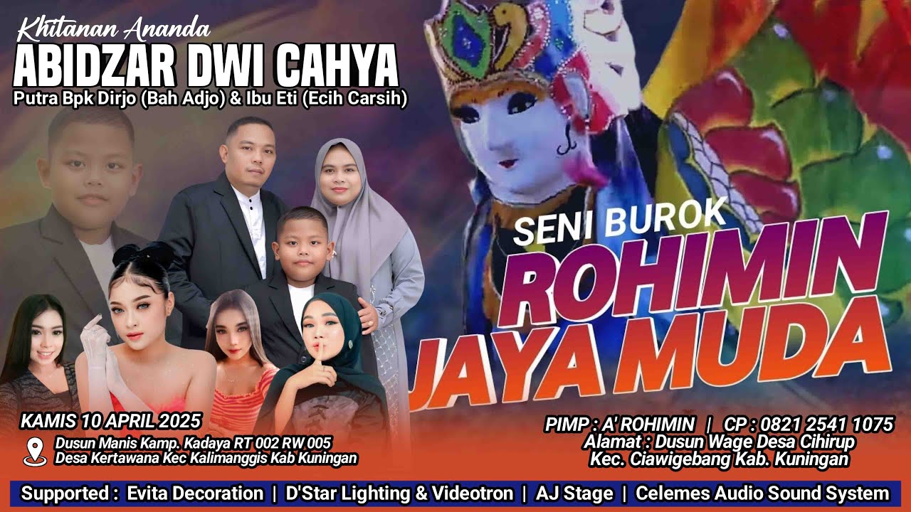 🔴Live Seni Burok RJM | Khitanan Ananda Abidzar | Putra Bpk Dirjo & Ibu Eti | Kadaya - Kertawana
