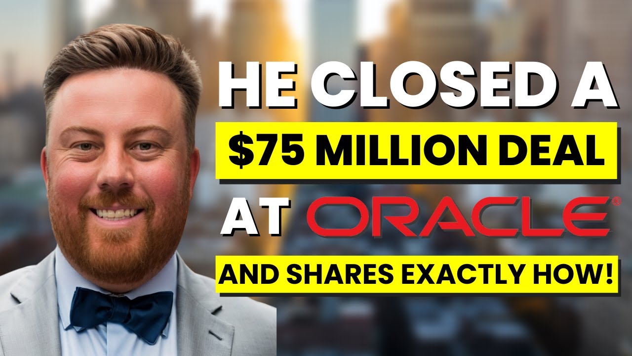 He closed a 75M deal at Oracle and shares exactly how!