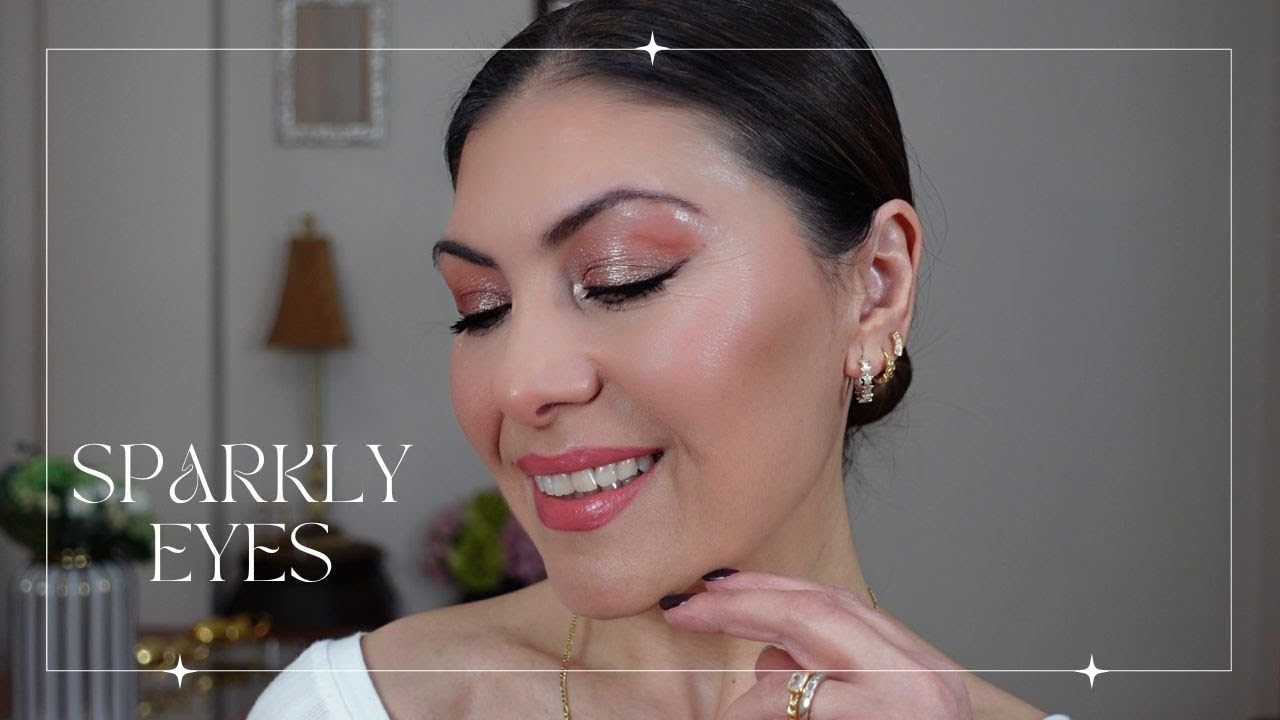 Maquillaje en tonos melocotón: Sparkly Eyes