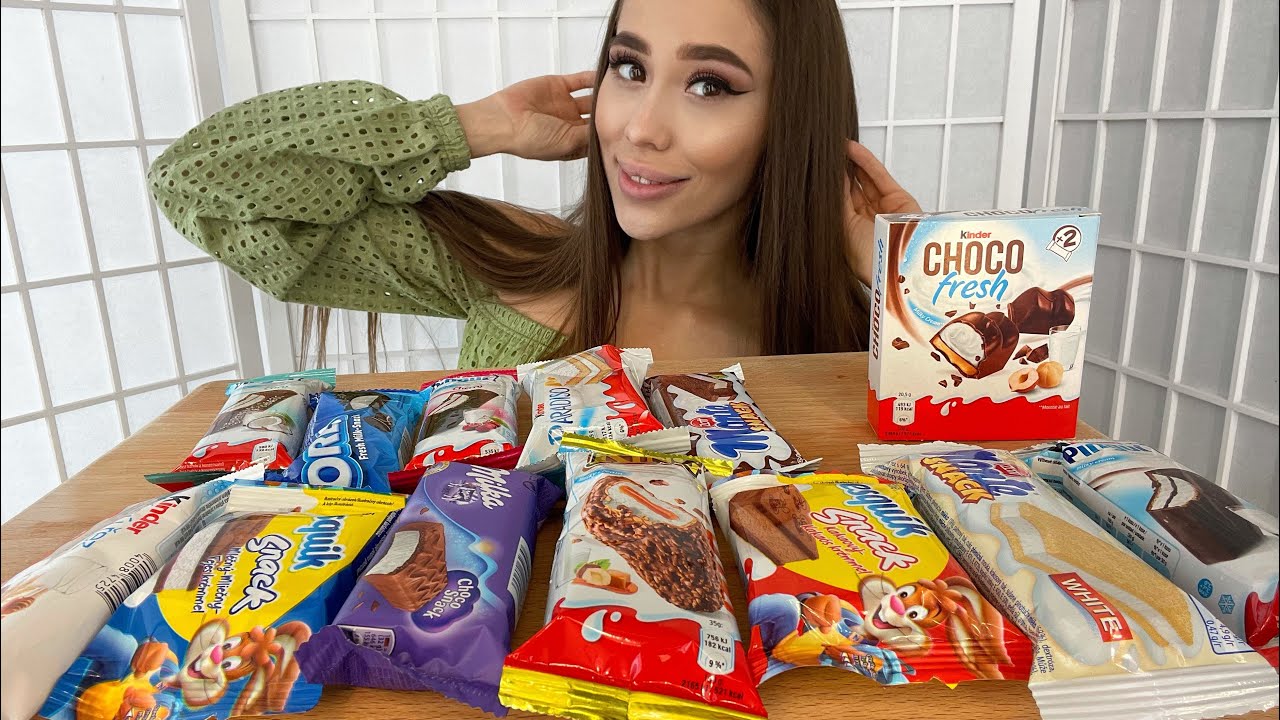 СЛАДКИЙ MUKBANG| КУЧА МОЛОЧНЫХ ЛОМТИКОВ😳 CHALLENGE СЪЕМ ВСЕ?!