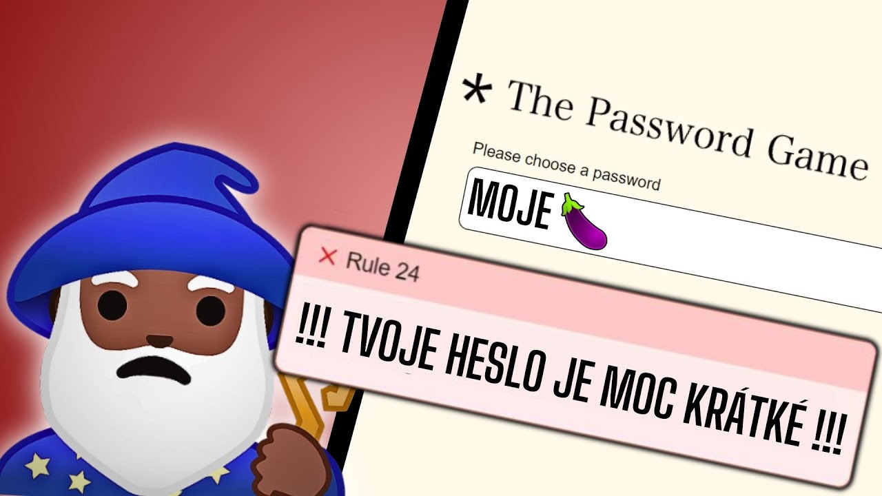 Dohrál jsem !! NEPORAZITELNOU !! hru - The Password Game