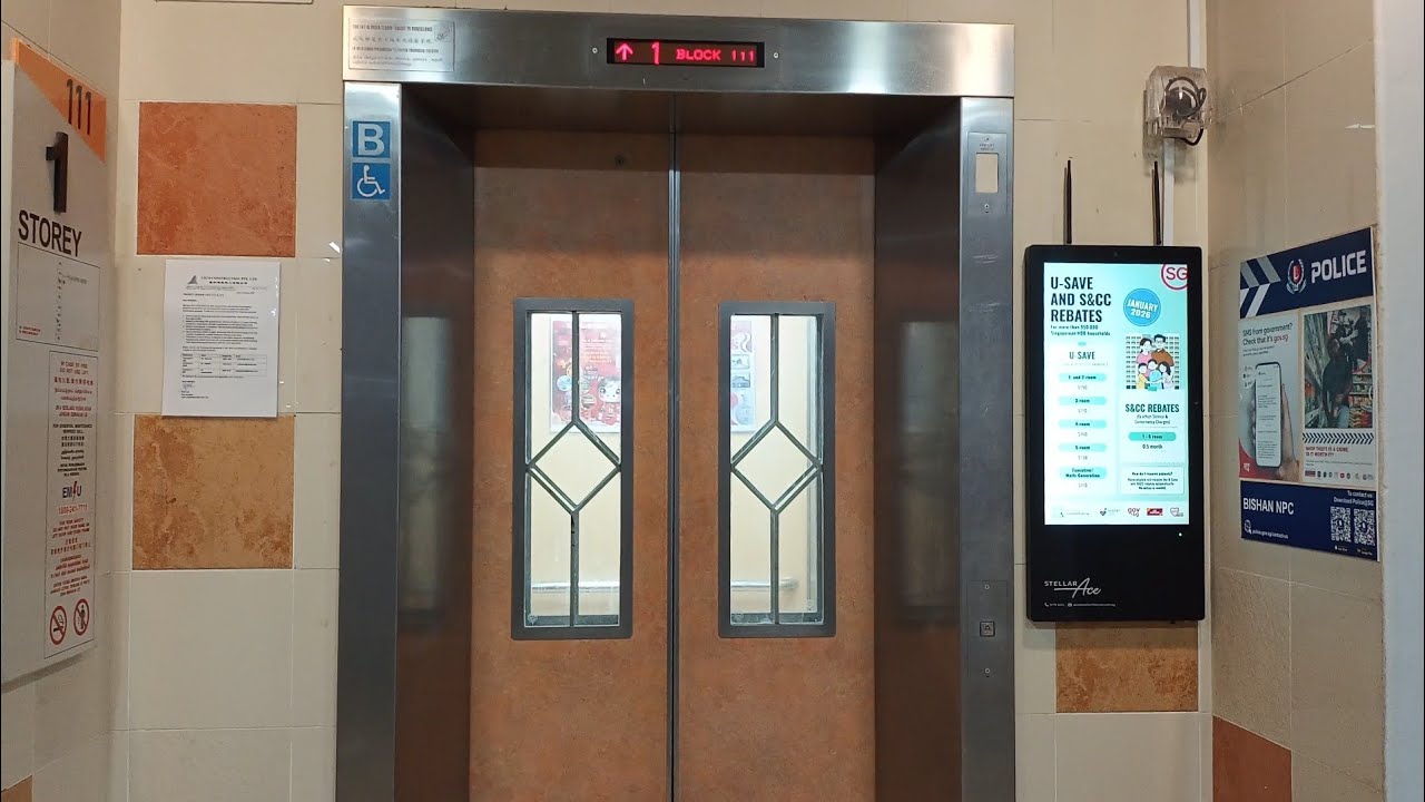 #フジテック #エレベーター Fujitec Exceldyne ii Elevators - Block 110 111 112 113 114 115 116 Bishan Street 12