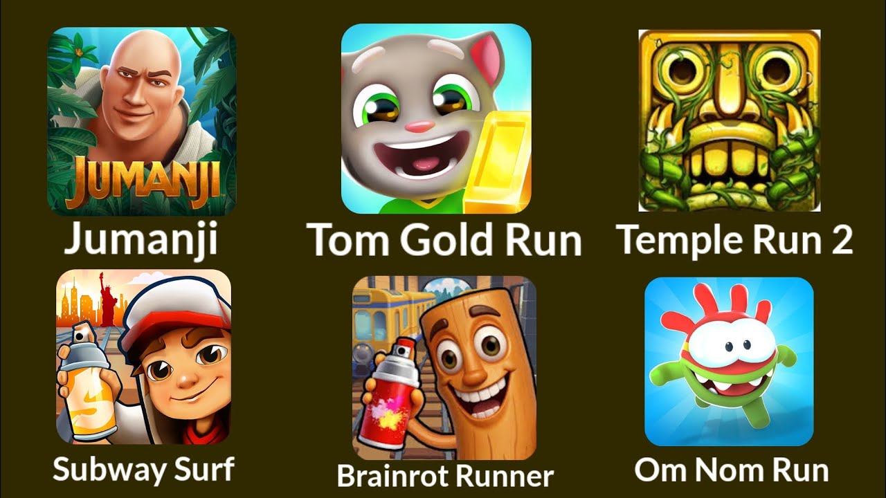 Om Nom Run, Jumanji, Tom Gold Run – Today Adventure Gameplay Mix Fun
