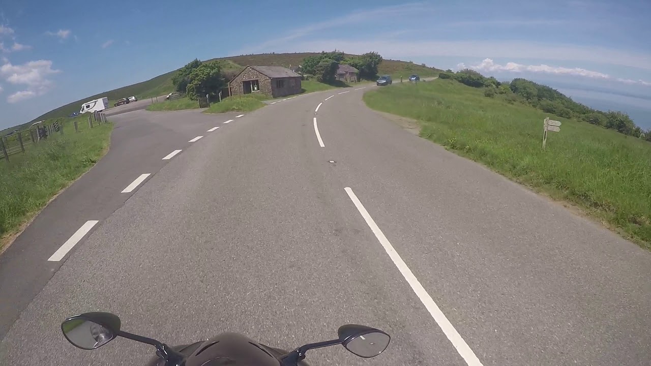 Porlock to Lynmouth via Exmoor on my Kawasaki ZZR1400