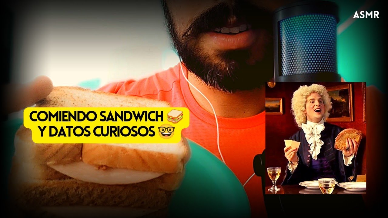 ASMR | Comiendo Sandwich 🥪 y Datos curiosos 🤓 | La Barba ASMR