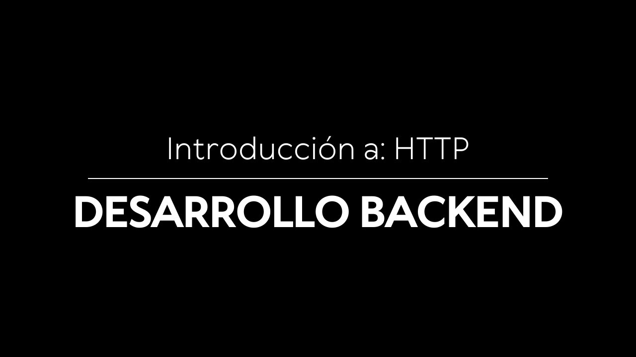 Introducción a HTTP