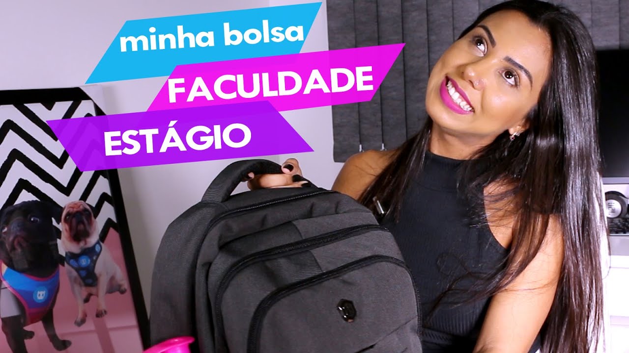 O que tem na bolsa | faculdade e estágio MEDVET 👩🏽‍⚕️