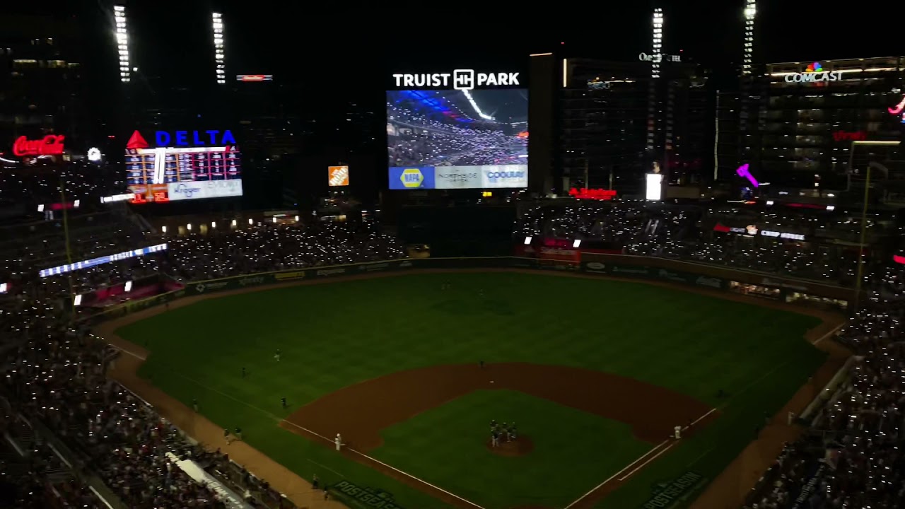 Tomahawk chop NLDS champs