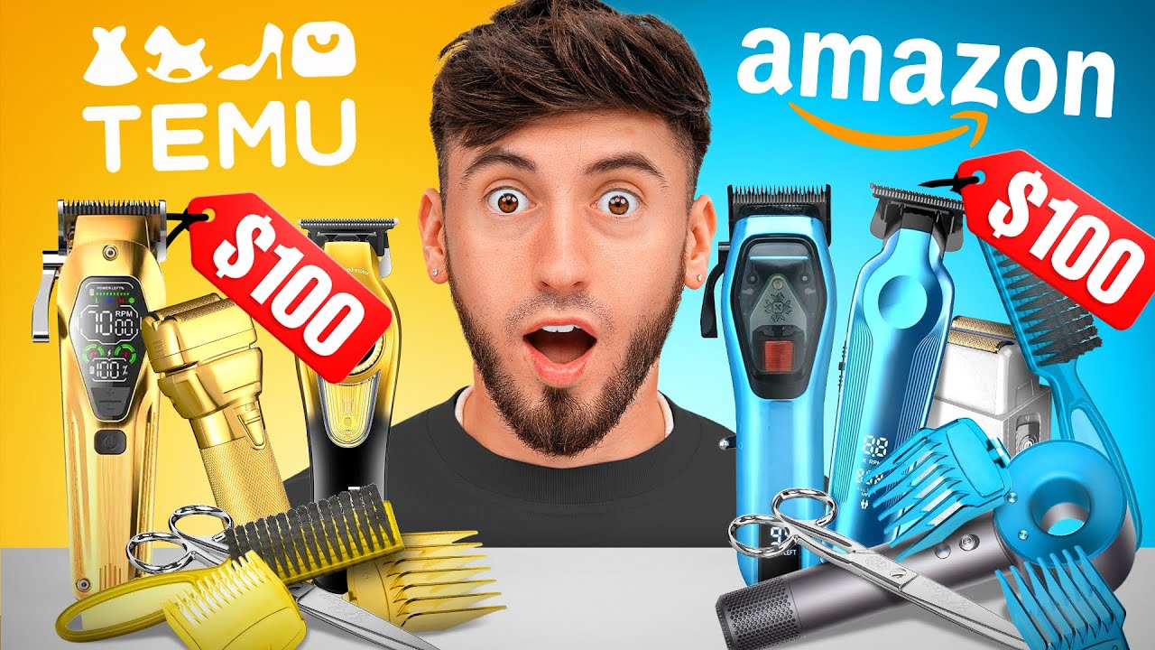 $100 Temu VS $100 Amazon Barber Kit!
