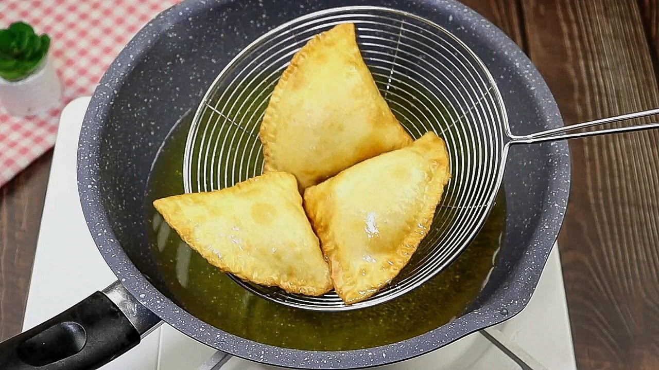 КАК СДЕЛАТЬ ПИРОГИ С ЖАРЕНЫМ МЯСОМ | хрустящая и легкая самса