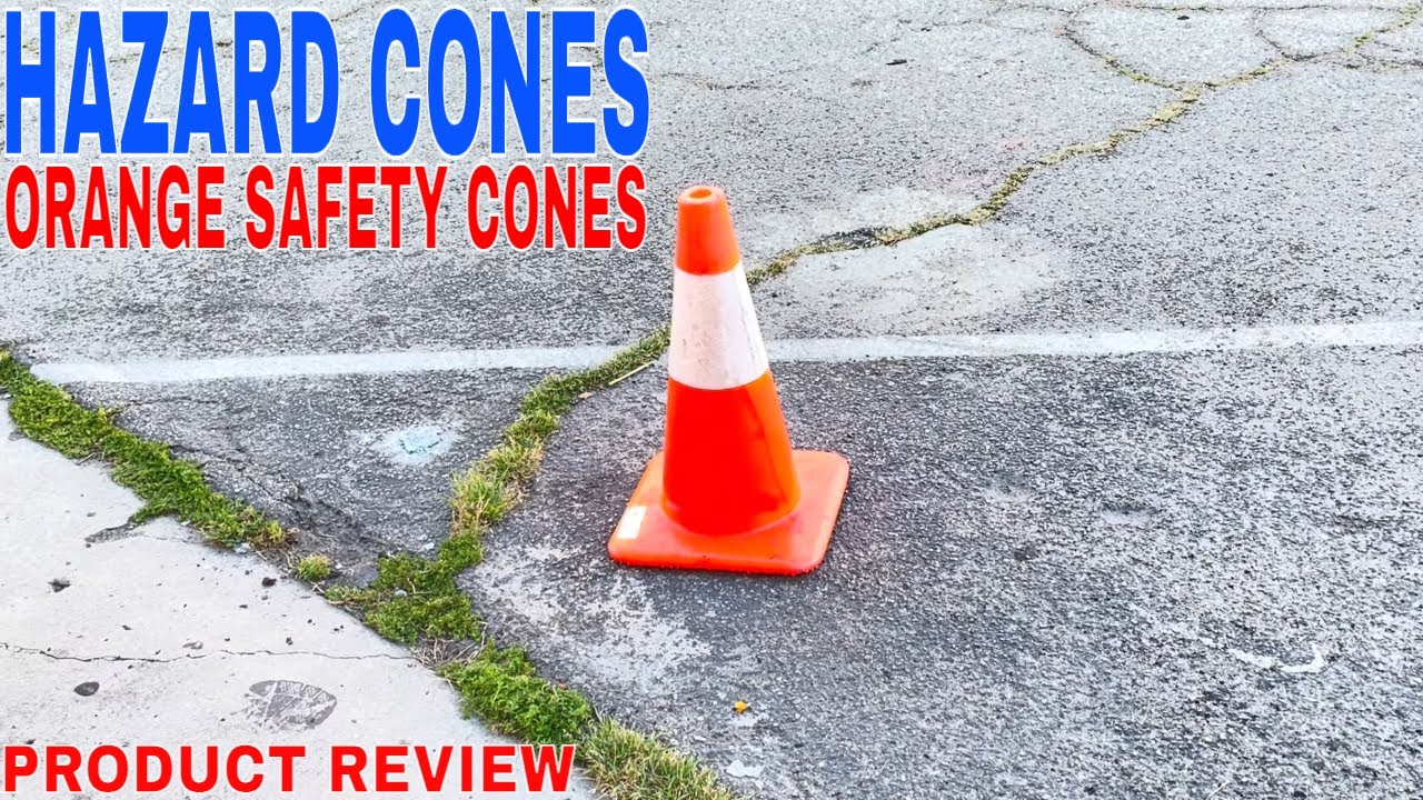 ✅  Orange Safety Cones - Hazard Cones (4Pc) 12